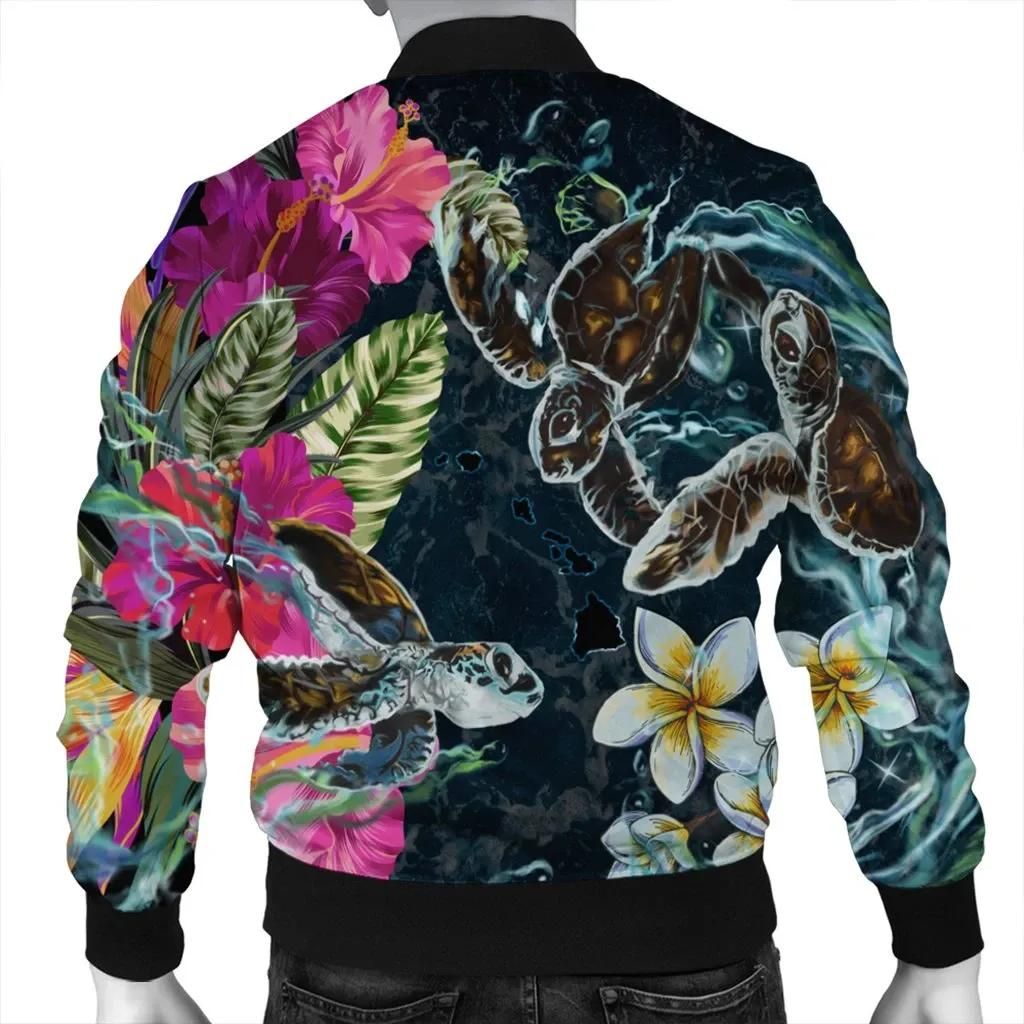 Hawaii-Map-Turtle-Swimming-Hibiscus-Plumeria-Moana-Bomber-Jacket-AH-J5R-Bomber-Jacket-1