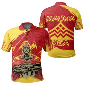Hawaii Mauna Kea King Polynesian Polo Shirt - AH - J4