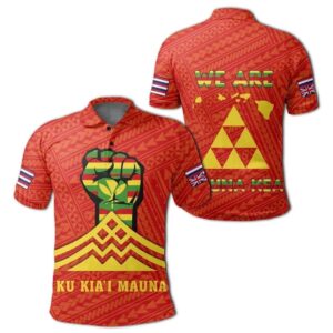 Hawaii Mauna Kea Strong Polynesian Polo Shirt - AH J9