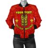 Hawaii Mauna Kea Women's Custom Personalised Bomber Jacket- Tiki Mask - BN12 Bomber Jacket