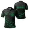 Hawaii Polo Shirt - Frida Style - Green - AH - J91