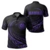 Hawaii Polo Shirt - Frida Style - Purple - AH - J91
