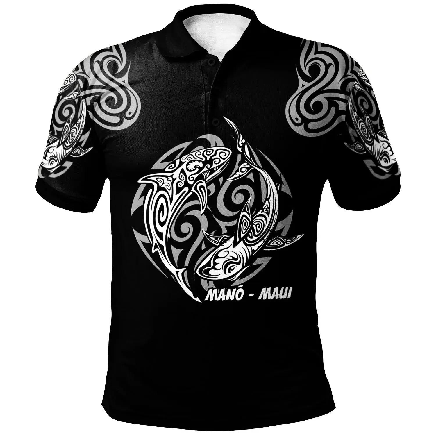 Hawaii Polo Shirt - Hawaiian Shark Tattoo - BN20 Hawaii Polo Shirt - Hawaiian Shark Tattoo - BN20