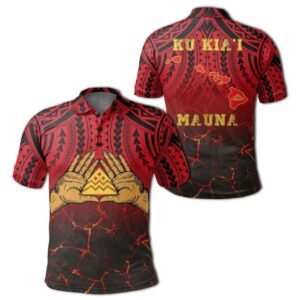 Hawaii Polo Shirt - Protect Mauna Kea - AH - J6