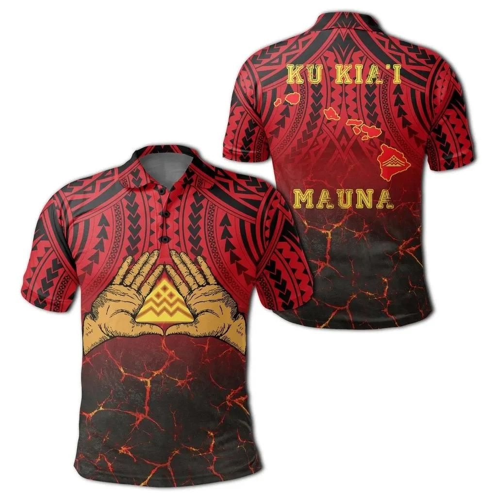 Hawaii Polo Shirt - Protect Mauna Kea - AH - J6 Hawaii Polo Shirt - Protect Mauna Kea - AH - J6
