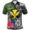 Hawaii Polo Shirt - Turtle Plumeria Banana Leaf - BN11