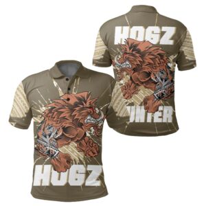 Hawaii Polynesian Hogzilla Hunter Polo Shirt - AH - J5
