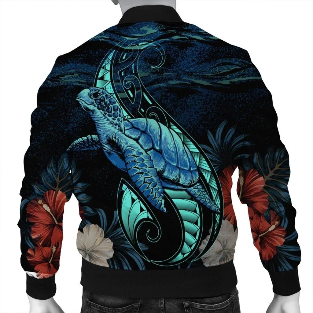 Hawaii-Polynesian-Honu-Sea-Hibiscus-Bomber-Jacket-AH-J4R-Bomber-Jacket-1