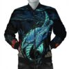 Hawaii Polynesian Honu Sea Hibiscus Bomber Jacket - AH - J4R Bomber Jacket