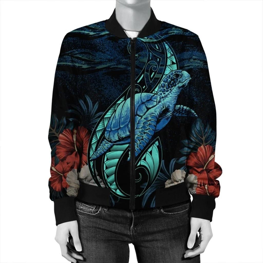 Hawaii-Polynesian-Honu-Sea-Hibiscus-Bomber-Jacket-AH-J4R-Bomber-Jacket-2