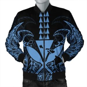 Hawaii Polynesian Kanaka Kakau Bomber Jacket - Alan Style Pastel - AH - J4R Bomber Jacket