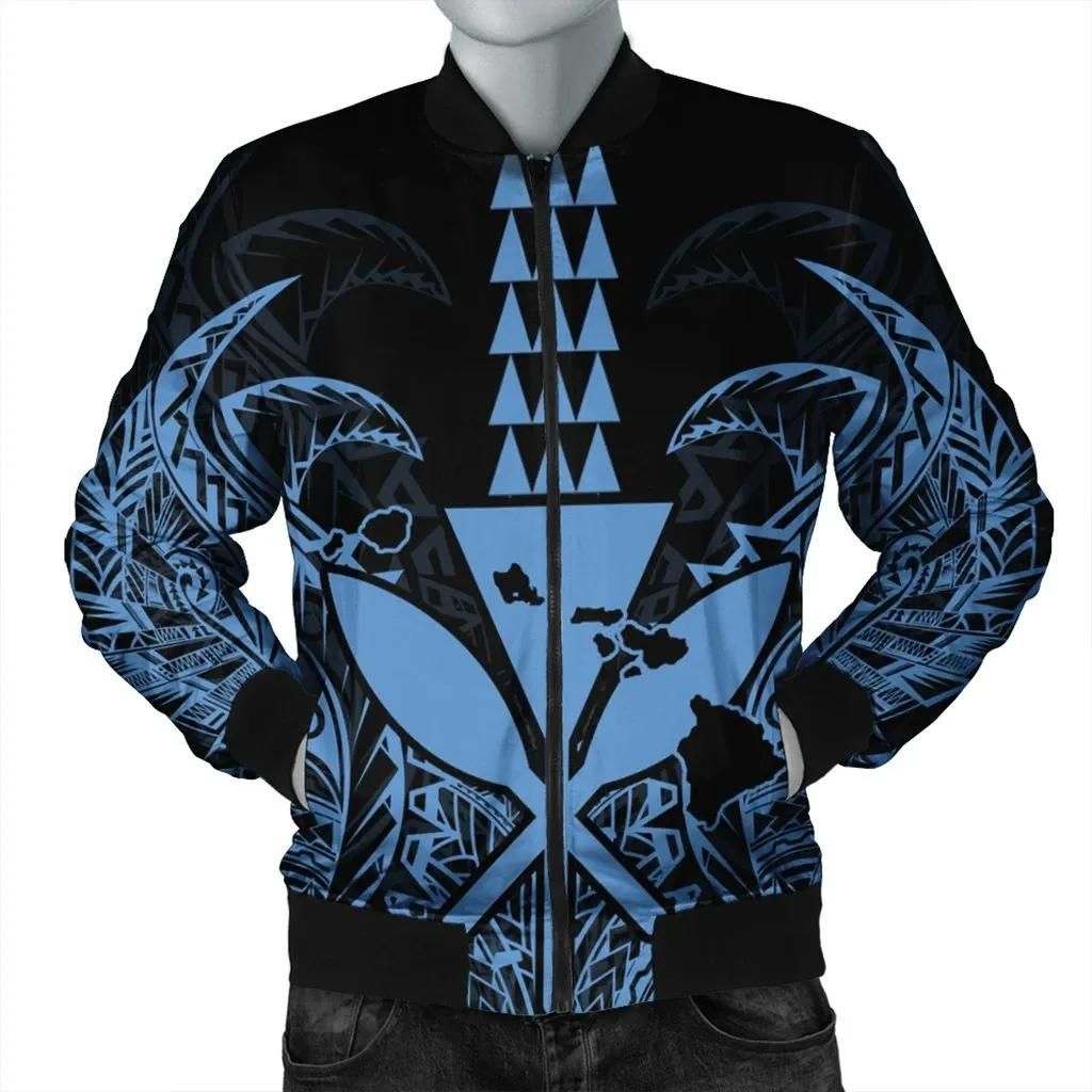 Hawaii Polynesian Kanaka Kakau Bomber Jacket - Alan Style Pastel - AH - J4R Bomber Jacket Hawaii Polynesian Kanaka Kakau Bomber Jacket - Alan Style Pastel - AH - J4R Bomber Jacket