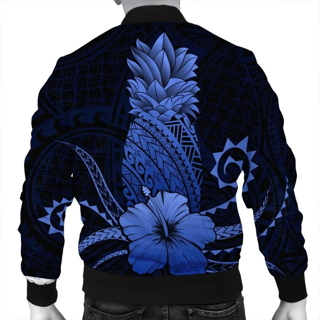 Hawaii-Polynesian-Pineapple-Hibiscus-Bomber-Jacket-Blue-AH-J4R-Bomber-Jacket-1