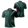 Hawaii Polynesian Polo Shirt Celodon - Circle Style - AH J9