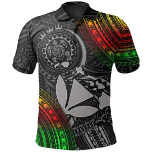 Hawaii Polynesian Polo Shirt - Kanaka Maoli Hawaiian Map - BN18