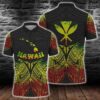 Hawaii Polynesian Reggae Pride Map And Seal Polo Shirt All Over Print
