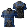 Hawaii Polynesian Tribal Kanaka Maoli Polo Shirt - AH - Blue - Mark Style - J5