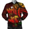 Hawaii Polynesian Turtle Hibiscus Bomber Jacket - Color Flag - AH - J4R Bomber Jacket