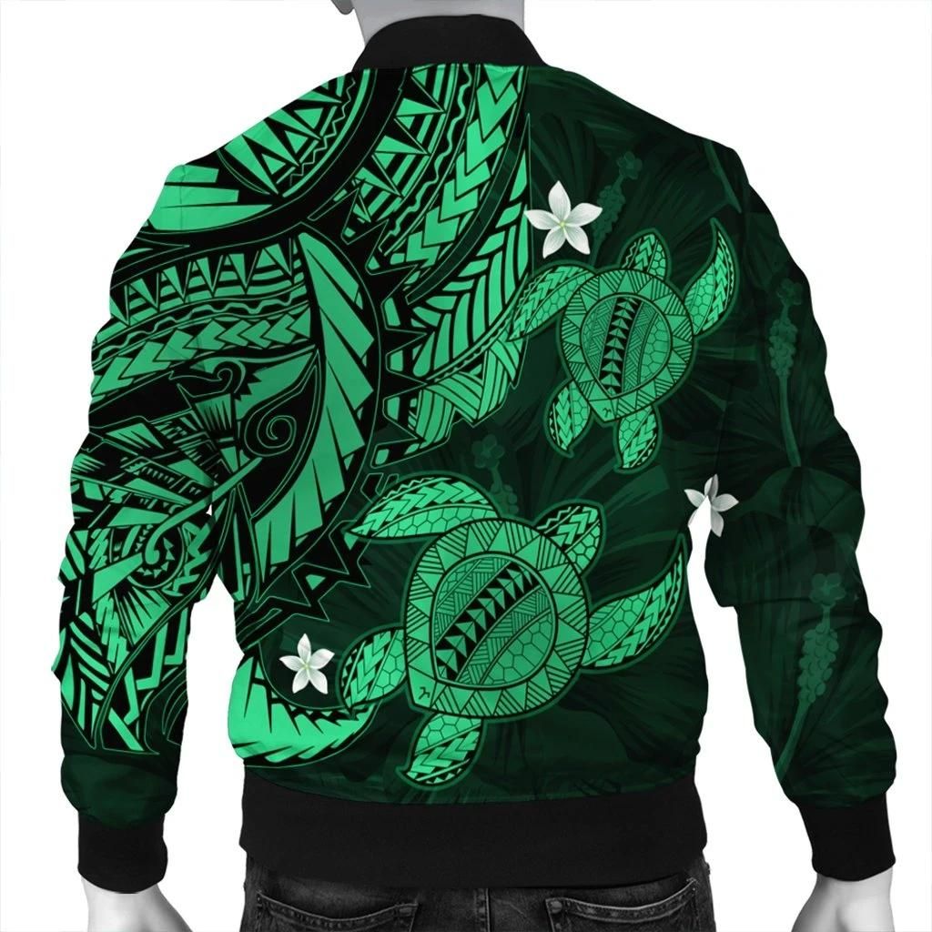 Hawaii-Polynesian-Turtle-Hibiscus-Bomber-Jacket-Green-AH-J4R-Bomber-Jacket-1