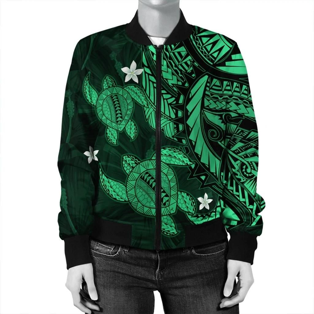 Hawaii-Polynesian-Turtle-Hibiscus-Bomber-Jacket-Green-AH-J4R-Bomber-Jacket-2
