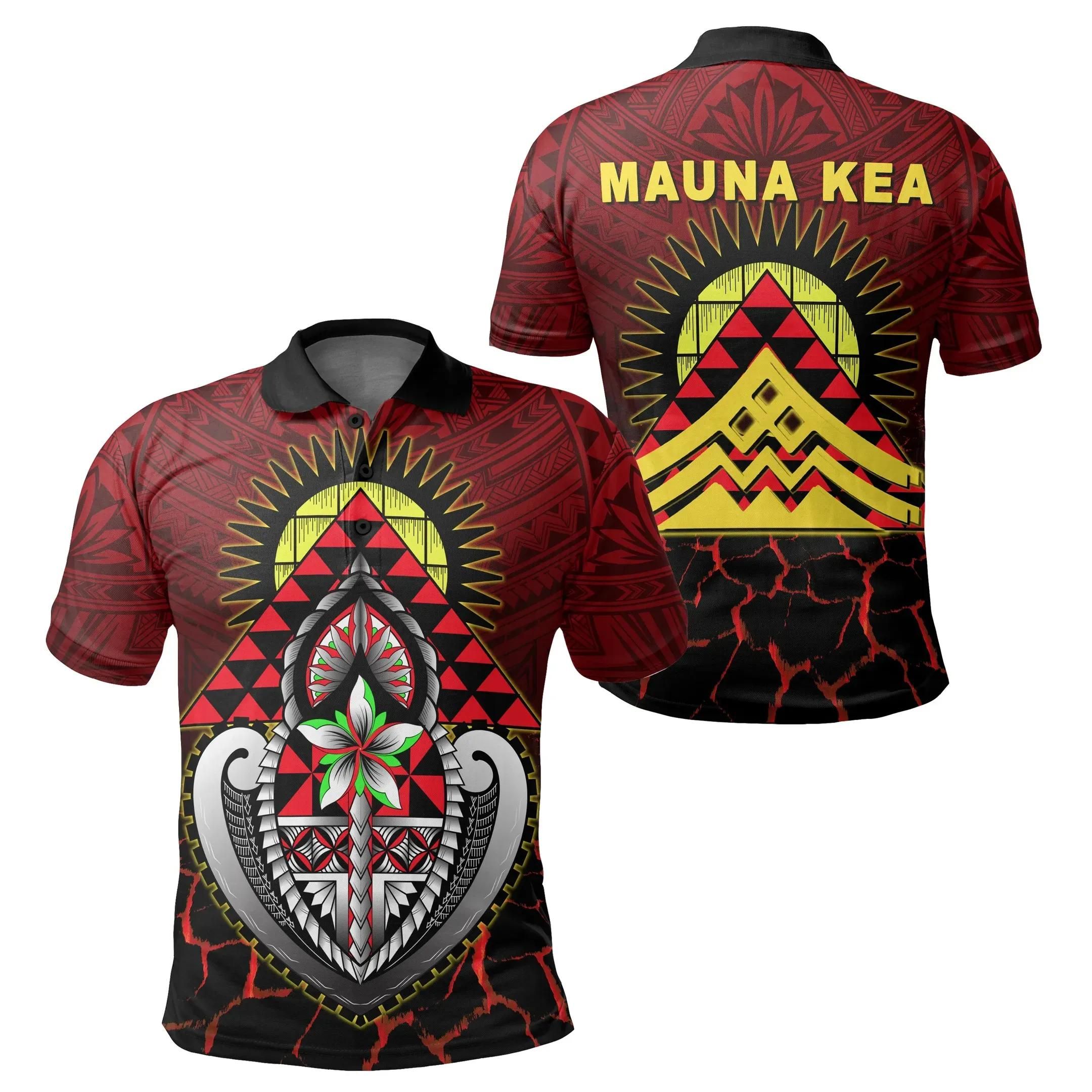 Hawaii Protect Mauna Kea Polo Shirt - AH - Aloha Style - J5 Hawaii Protect Mauna Kea Polo Shirt - AH - Aloha Style - J5