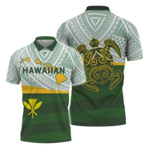 Hawaii Style Polo Shirt All Over Print
