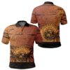Hawaii Sunset Coat Of arm Polynesian Polo Shirt - AH J4