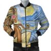 Hawaii The Girl Surfing Wave Bomber Jacket - AH - J5R Bomber Jacket