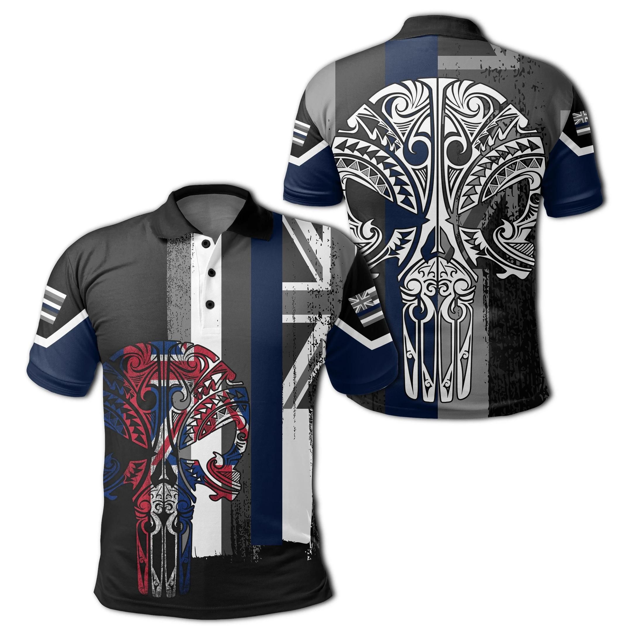 Hawaii Thin Blue Line Polo Shirt - AH - J6 Hawaii Thin Blue Line Polo Shirt - AH - J6