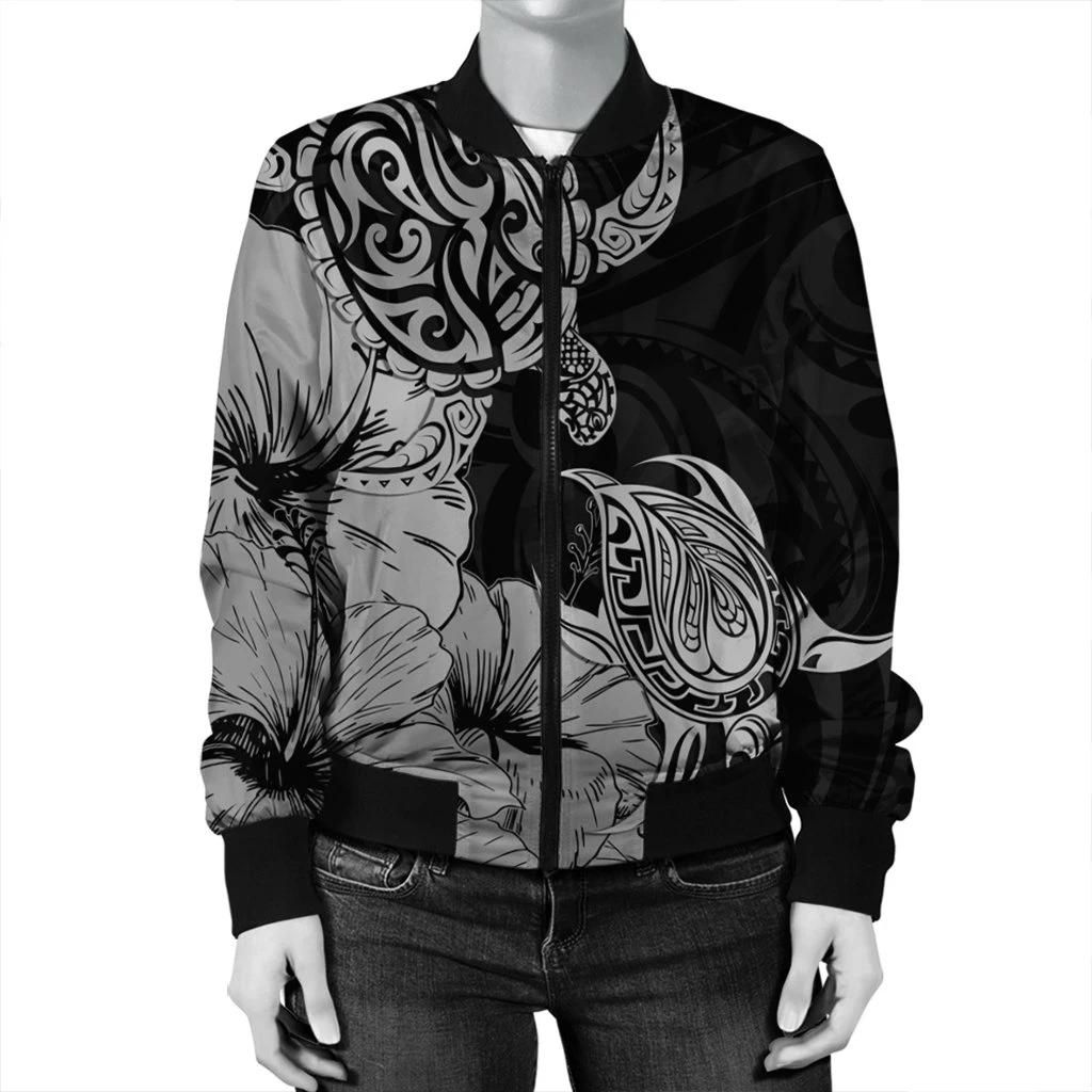 Hawaii-Turtle-Bomber-Jacket-Polynesian-Hibiscus-Art-Gray-AH-JR-Bomber-Jacket-2