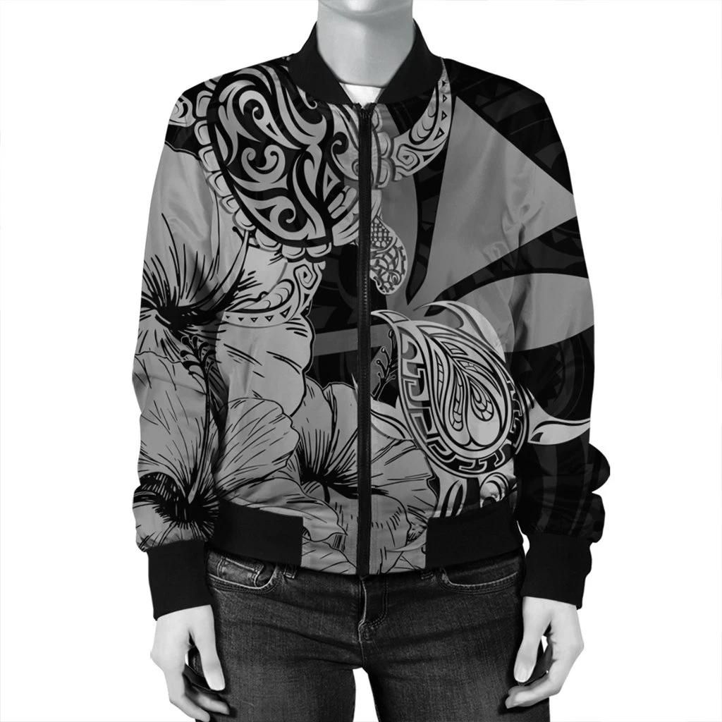 Hawaii-Turtle-Bomber-Jacket-Polynesian-Hibiscus-Art-Ver-2.0-Gray-AH-JR-2