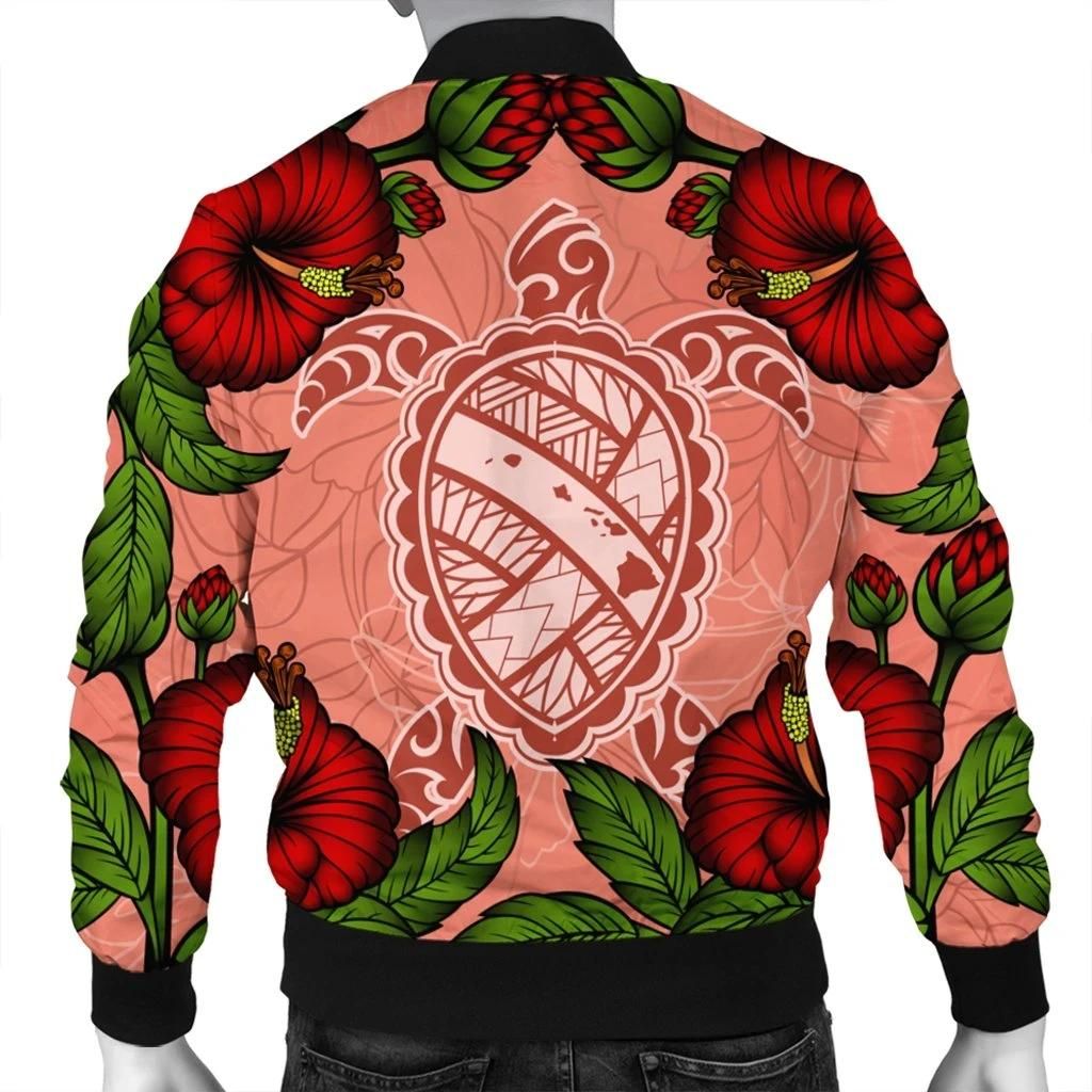 Hawaii-Turtle-Hibiscus-Pink-Bomber-Jacket-Fide-Style-AH-J4R-Bomber-Jacket-1