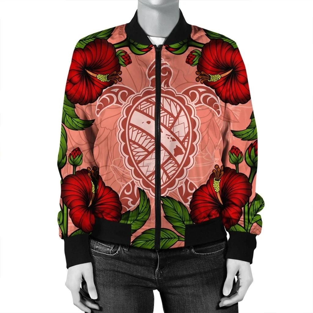 Hawaii-Turtle-Hibiscus-Pink-Bomber-Jacket-Fide-Style-AH-J4R-Bomber-Jacket-2