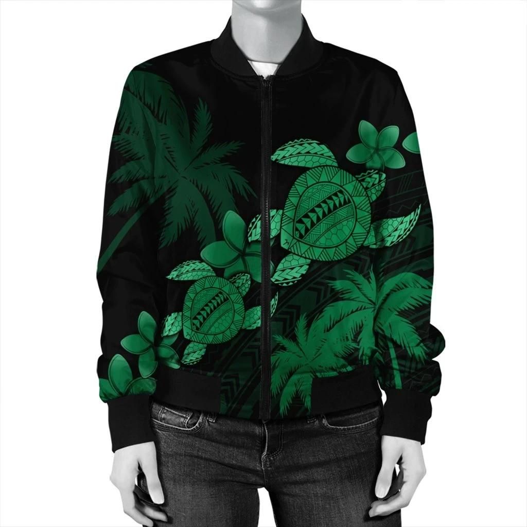 Hawaii-Turtle-Plumeria-Coconut-Tree-Polynesian-Bomber-Jacket-Green-AH-J4R-Bomber-Jacket-2