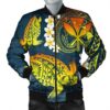 Hawaii Turtle Plumerian Polynesian Bomber Jacket - Sease Style - ver 2 - AH - J4R Bomber Jacket