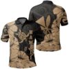 Hawaii Turtle Polo Shirt Polynesian Hibiscus Art Ver 2.0 Gold AH J1