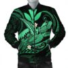 Hawaii Turtle Polynesian Bomber Jacket - Nane Style Green - AH - J4R Bomber Jacket