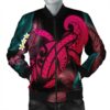 Hawaii Turtle Polynesian Tropical Bomber Jacket - Ghia Style Pink - AH - J4R Bomber Jacket