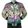 Hawaii Turtle Wave Polynesian Bomber Jacket - Hey Style Yellow - AH - J4R Bomber Jacket