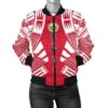 Hawaii Women Bomber Jacket - Polynesian Tattoo Flag - BN0110 Bomber Jacket