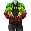 Hawaii Women Bomber Jacket - Polynesian Tattoo Reggae - BN0110 Bomber Jacket