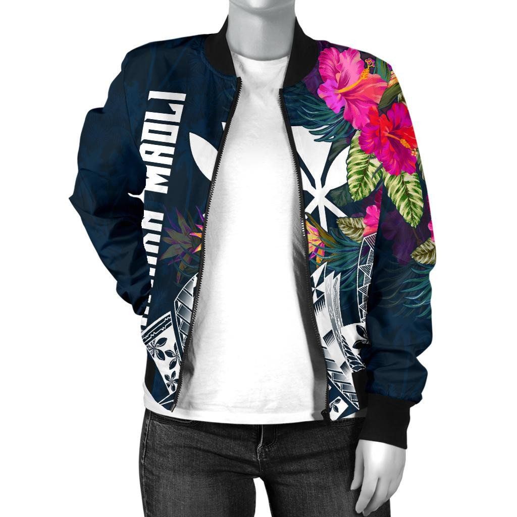 Hawaii-Womens-Bomber-Jacket-Polynesian-Hibiscus-with-Summer-Vibes-BN15-Bomber-Jacket-2