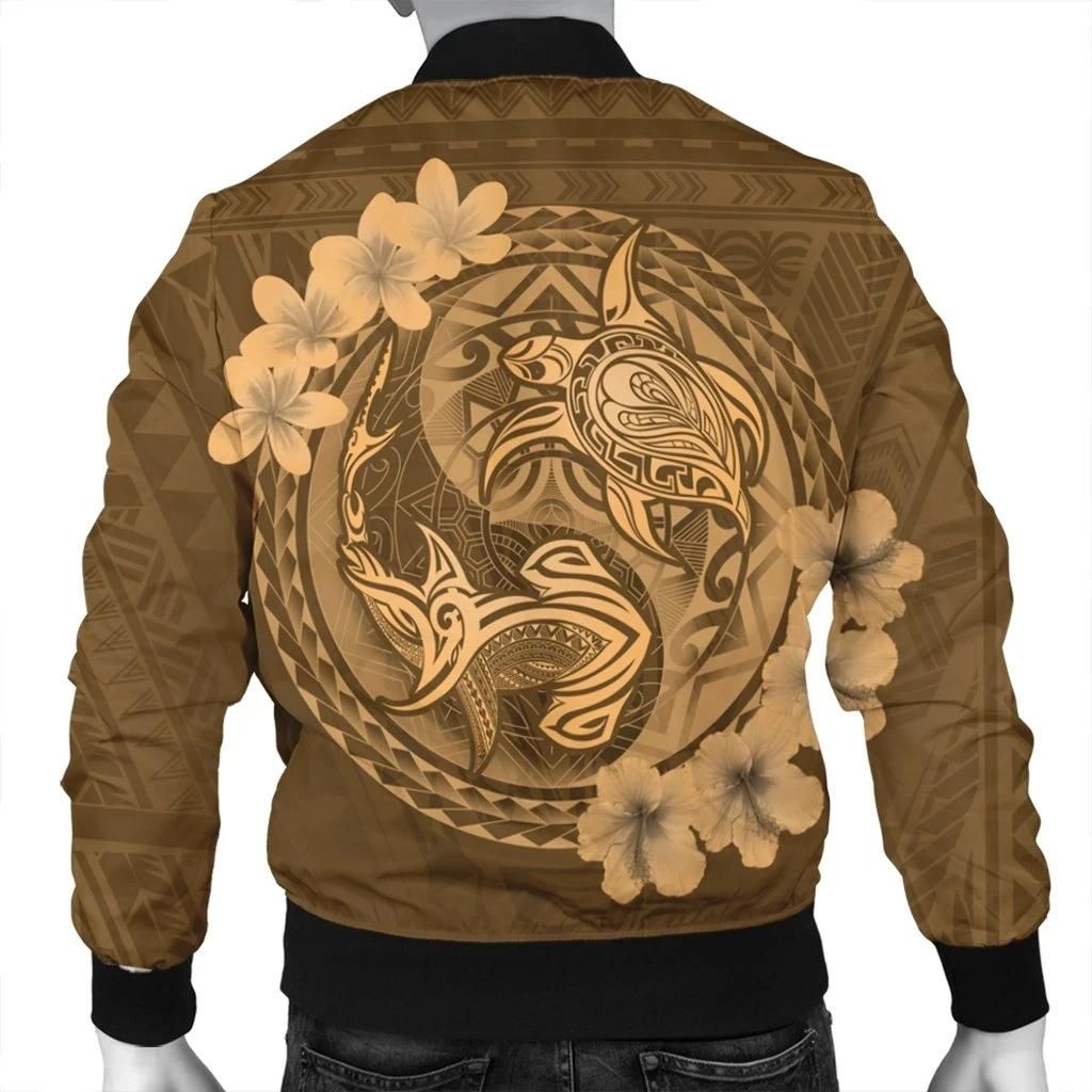 Hawaii-Yin-Yang-Turtle-Shark-Hibiscus-Plumeria-Bomber-Jacket-Gold-AH-J4R-Bomber-Jacket-1