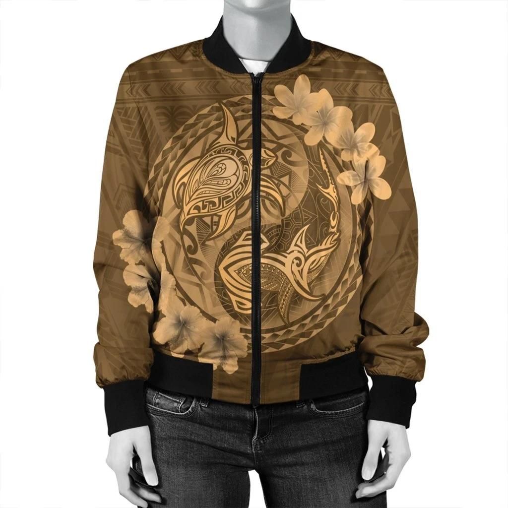 Hawaii-Yin-Yang-Turtle-Shark-Hibiscus-Plumeria-Bomber-Jacket-Gold-AH-J4R-Bomber-Jacket-2