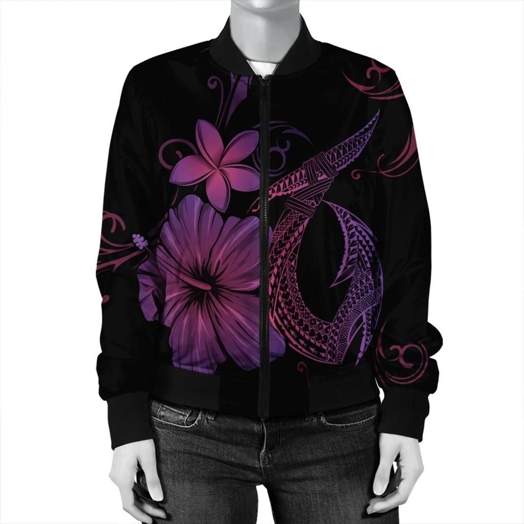 Hawaiian-Fish-Hook-Hibiscus-Plumeria-Polynesian-Bomber-Jacket-Pink-AH-J4R-Bomber-Jacket-2