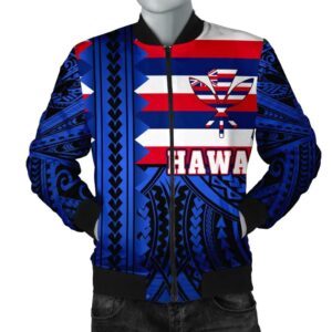 Hawaiian Flag Bomber Jacket - Speaka Style - AH - JC Bomber Jacket