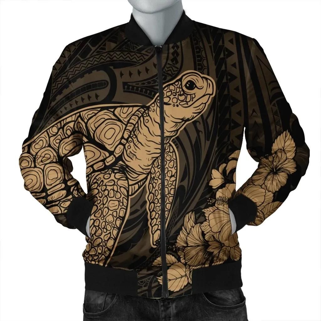 Hawaiian Hibiscus Memory Turtle Polynesian Bomber Jacket Gold - AH - JR Bomber Jacket Hawaiian Hibiscus Memory Turtle Polynesian Bomber Jacket Gold - AH - JR Bomber Jacket