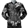 Hawaiian Hibiscus Plumeria And Pineapple Polynesian Bomber Jacket - AH - K5 Bomber Jacket