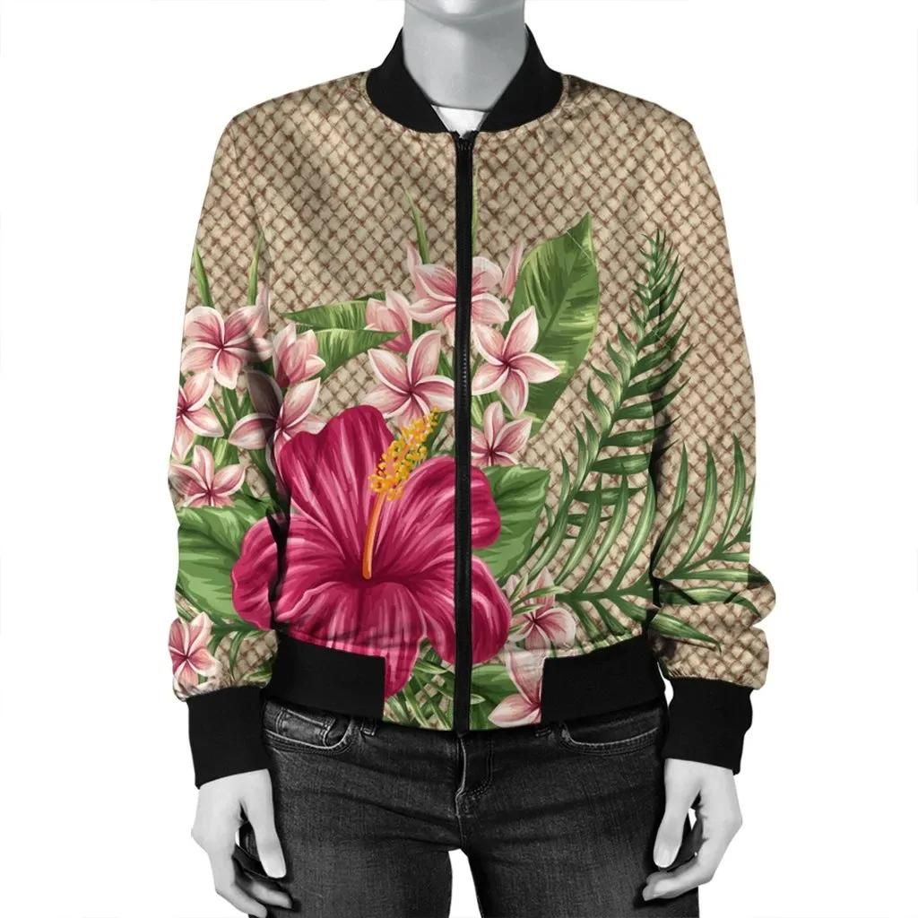Hawaiian-Hibiscus-Plumeria-Palm-Leaves-Lauhala-Background-Polynesian-Bomber-Jacket-AH-A0-Bomber-Jacket-2