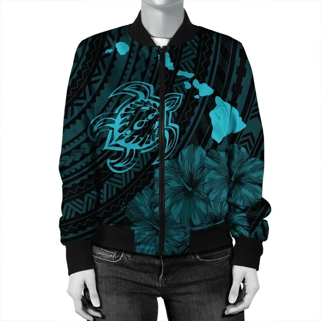 Hawaiian-Hibiscus-Sea-Turtle-Swim-Polynesian-Bomber-Jacket-Blue-AH-J5R-Bomber-Jacket-2